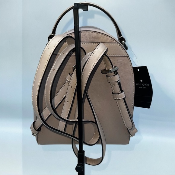 Kate Spade‎ NWT Mini Backpack In Warm Beige Color main image 6